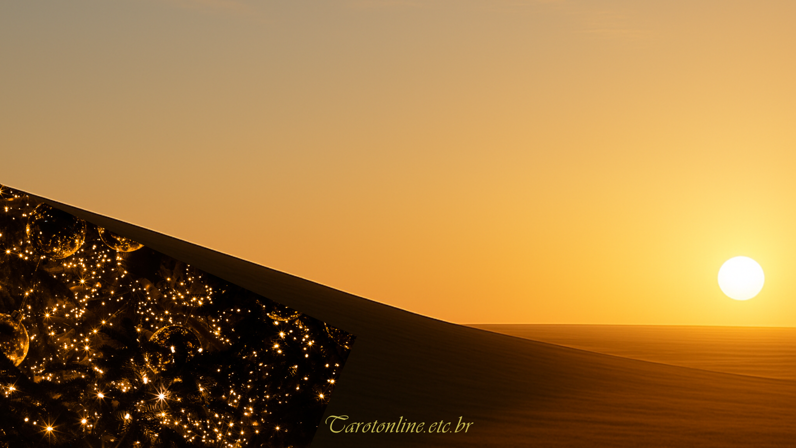 Imagem do solstício de verão com contraste entre luz e sombra, simbolizando transição, silêncio e renovação no período do Natal.