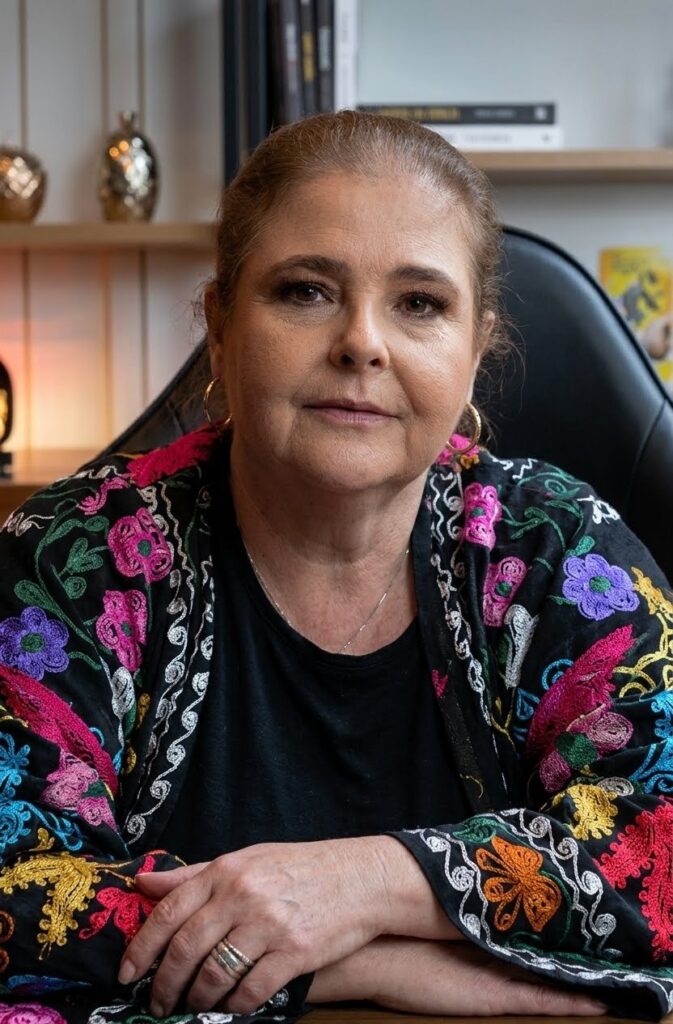 Retrato profissional de Barbara Mariah, taróloga